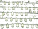 [Video]High Quality Green Amethyst AAA Carved Pear shape Faceted 12x8mm 1strand (8pcs )