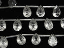 [Video]High Quality Crystal AAA Carved Pear shape Faceted 14x10mm 1strand (8pcs )