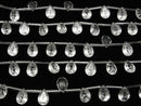 [Video]High Quality Crystal AAA Carved Pear shape Faceted 14x10mm 1strand (8pcs )