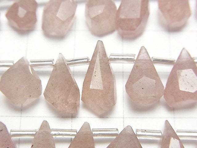 [Video] Pink Epidote AA++ Rough Drop [S size] 1strand (18pcs)