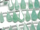 [Video] Amazonite AA+ Rough Drop Faceted Briolette [S size] half or 1 strand (16pcs)
