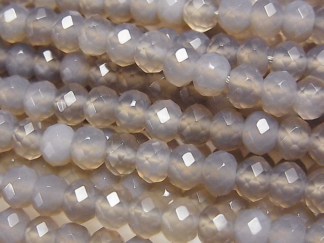 Onyx, Roundel Gemstone Beads