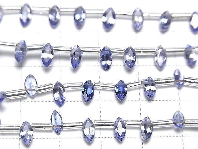 [Video]High Quality Tanzanite AAA Marquise Faceted 6x3mm half or 1strand (18pcs )