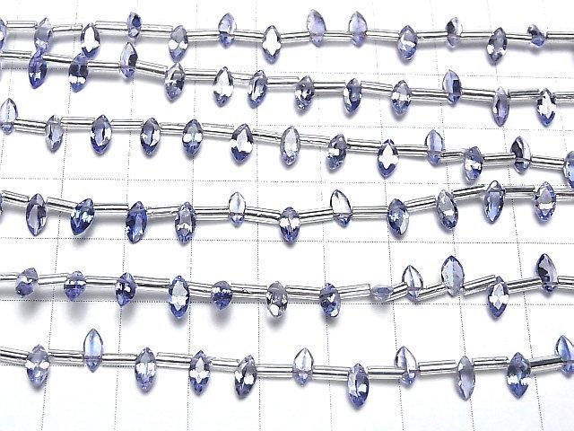 [Video]High Quality Tanzanite AAA Marquise Faceted 6x3mm half or 1strand (18pcs )
