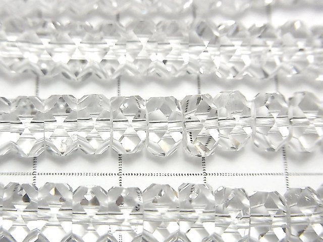 [Video] High Quality! Crystal AAA 20Faceted Faceted Button Roundel 7x7x3mm half or 1strand beads (aprx.15inch / 37cm)