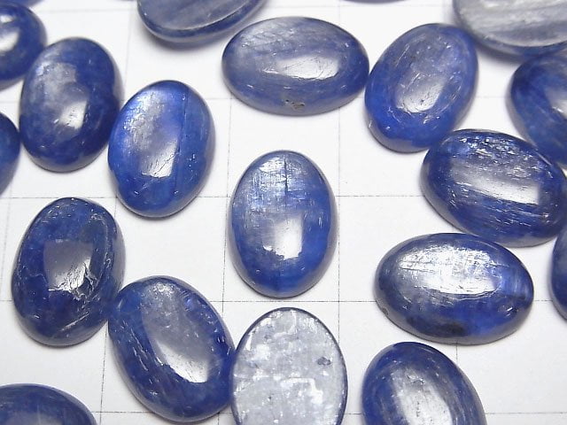 [Video]Kyanite AAA Oval Cabochon 14x10mm 1pc