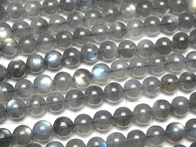 [Video] Labradorite AA++ Round 8mm half or 1strand beads (aprx.15inch / 36cm)