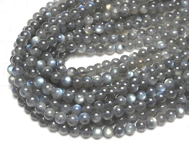 [Video] Labradorite AA++ Round 8mm half or 1strand beads (aprx.15inch / 36cm)