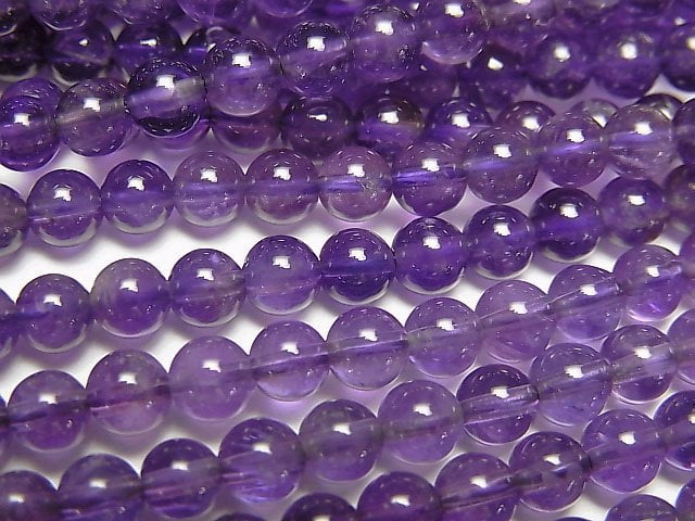 Amethyst, Round Gemstone Beads