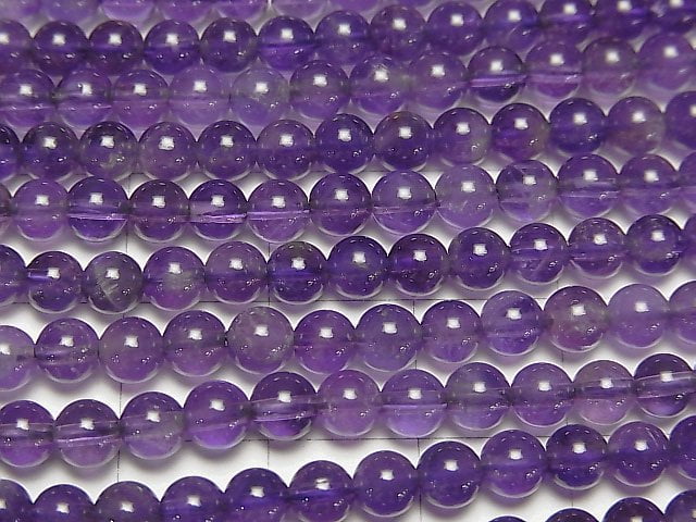 [Video] Amethyst AA Round 4.5mm 1strand beads (aprx.15inch / 37cm)