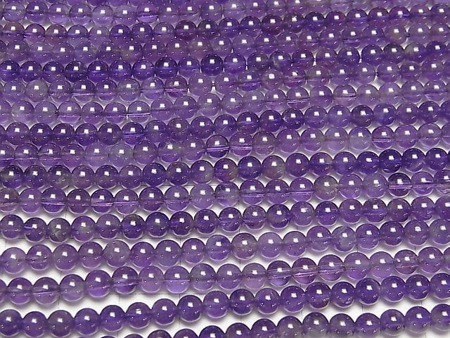 [Video] Amethyst AA Round 4.5mm 1strand beads (aprx.15inch / 37cm)