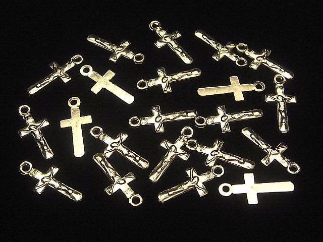 14KGF Charm 20.5x9mm Cross 1pc