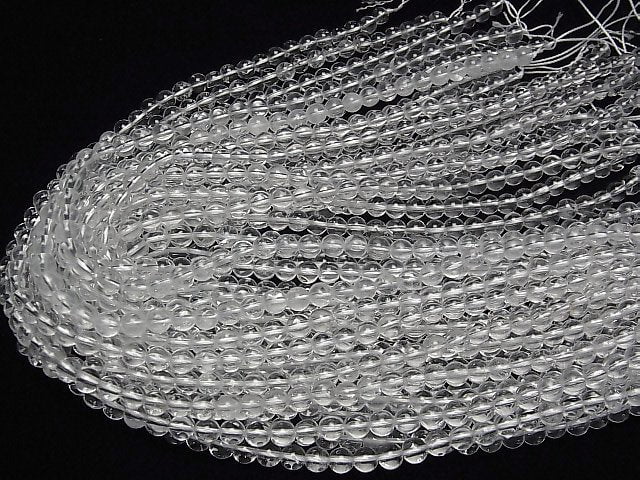 [Video]Crystal Quartz AAA- Round 6mm 1strand beads (aprx.15inch/36cm)