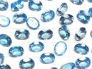 [Video]High Quality Swiss Blue Topaz AAA Loose stone Oval Faceted 10x8mm 1pc