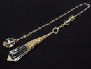 [Video]Crystal AA++ Pendulum 70x16x16mm with Chain Gold Color 1pc