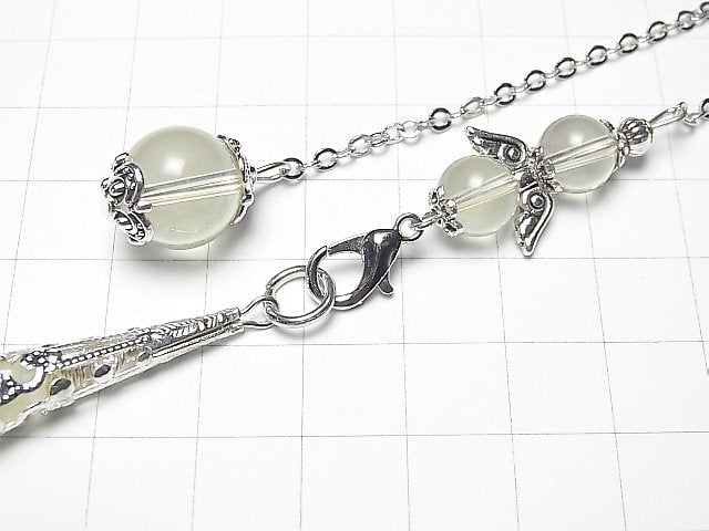 [Video] Lemon Quartz AA++ Pendulum 70x16x16mm with chain Silver color 1pc