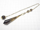 [Video] Smoky Quartz AA++ Pendulum 70x16x16mm with chain Gold color 1pc