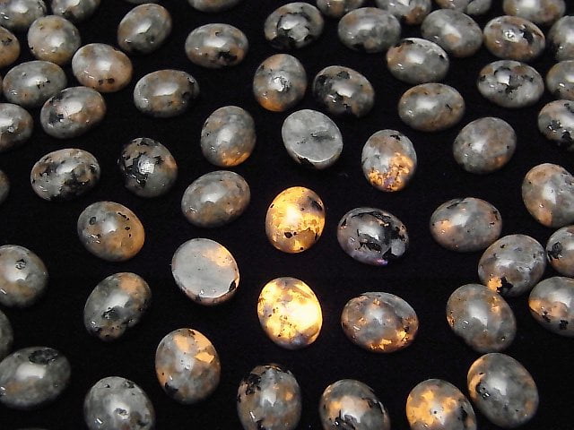 [Video] Yooperlite Oval Cabochon 10x8mm 1pc