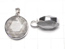 [Video] Meteorite Natural Color Pendant Both Side Finish 17mm Silver925