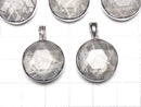 [Video] Meteorite Natural Color Pendant Both Side Finish 17mm Silver925