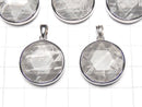 [Video] Meteorite Natural Color Pendant Both Side Finish 20mm Silver925
