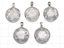 [Video] Meteorite Natural Color Pendant Both Side Finish 20mm Silver925