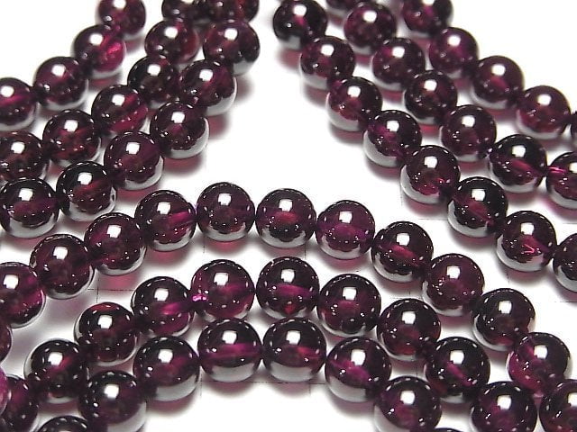 [Video] Rhodolite Garnet AAA Round 6mm Bracelet