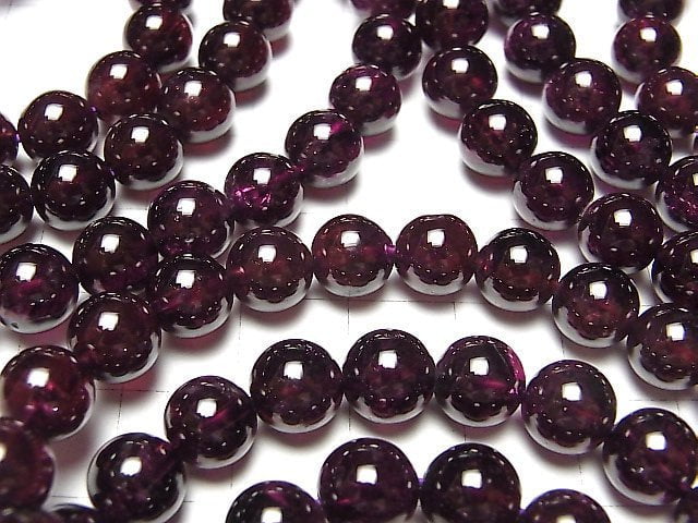 [Video] Rhodolite Garnet AAA Round 8mm Bracelet