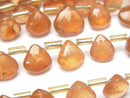 Chestnut Shape, Faceted Briolette, Garnet Gemstone Beads