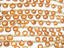 [Video] High Quality Hessonite Garnet AAA- Chestnut Faceted Briolette 1strand beads (aprx.7inch / 18cm)