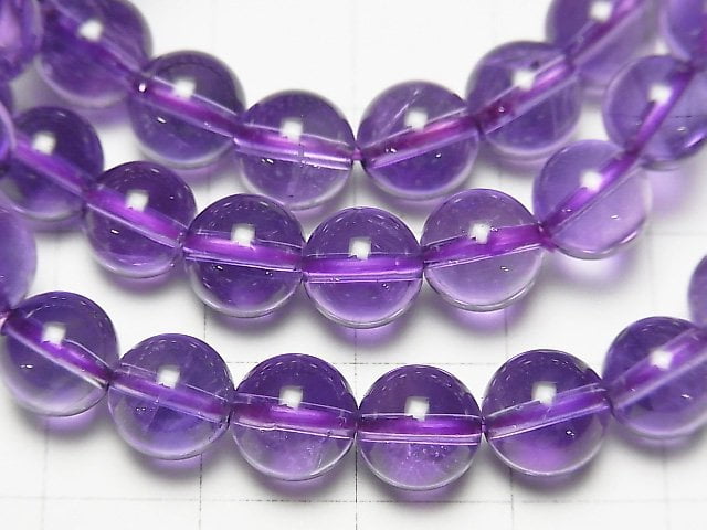 [Video] High Quality Amethyst AAA Round 8mm Bracelet