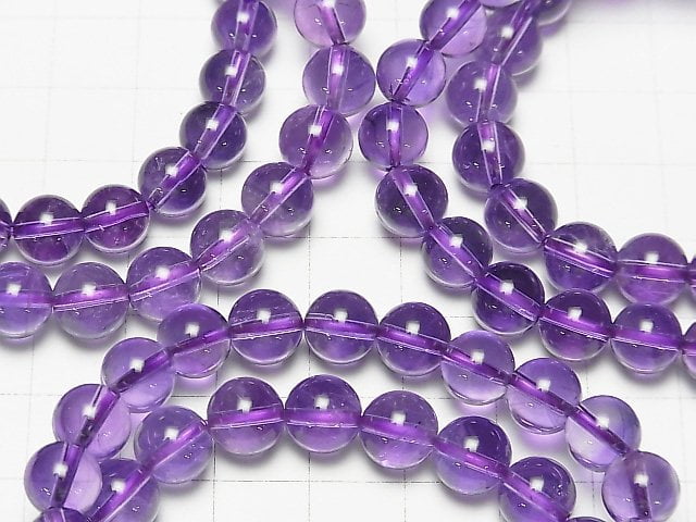 [Video] High Quality Amethyst AAA Round 8mm Bracelet