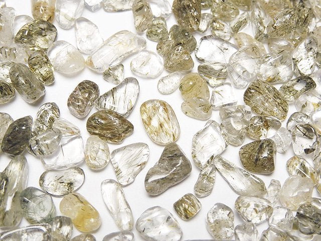 Chips, Rutilated Quartz Gemstone Beads