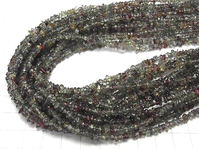 [Video]Multi color Green Sapphire AA++ Chips (Small Nugget) half or 1strand beads (aprx.15inch/38cm)