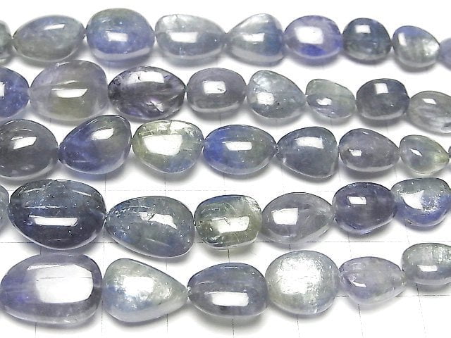 [Video] High Quality Bi-color Tanzanite AAA- Nugget 1strand beads (aprx.7inch / 18cm)