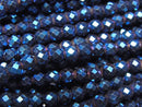 Faceted Round, Hematite Gemstone Beads