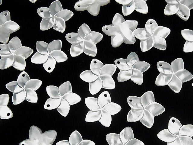 [Video] High Quality White Shell AAA Flower 20mm 2pcs