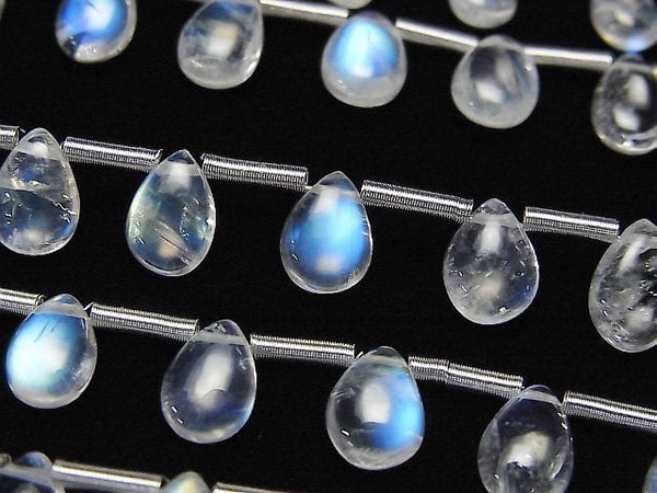 Pear Shape, Rainbow Moonstone Gemstone Beads