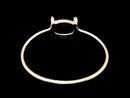 [Video][Japan][K10 Yellow Gold] Ring Frame (Prong Setting) for Horizontal Oval Cabochon 6x4mm (1pc)