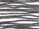 [Video] High Quality! Hematite Faceted Round 3mm Metallic Coating 1strand beads (aprx.15inch / 37cm)