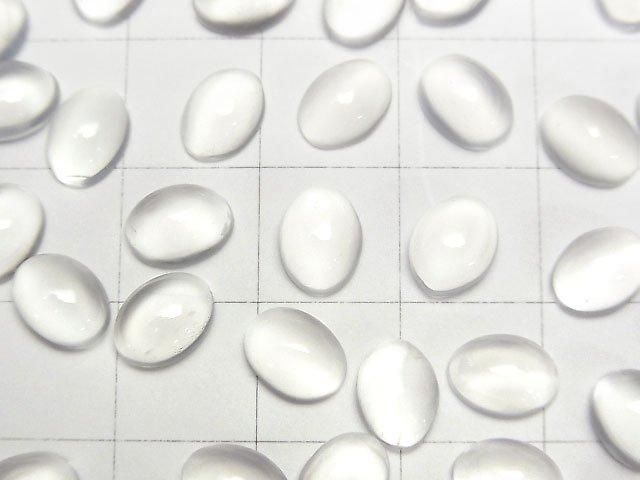 [Video] High Quality White Moonstone AAA Oval Cabochon 8x6mm 4pcs