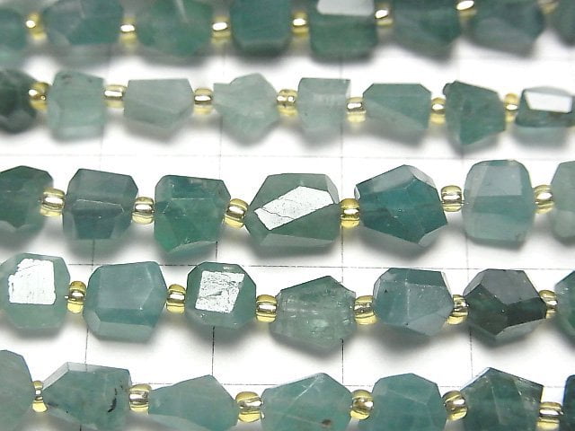 [Video] Grandidierite AAA- Faceted Nugget 1strand beads (aprx.7inch / 18cm)