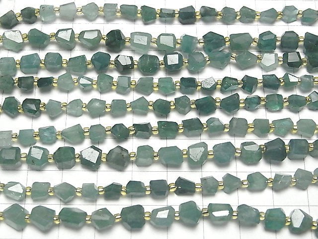 [Video] Grandidierite AAA- Faceted Nugget 1strand beads (aprx.7inch / 18cm)