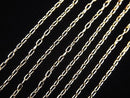 14KGF Long Cable Chain 1.0mm [40cm][45cm][50cm][60cm] Necklace 1pc
