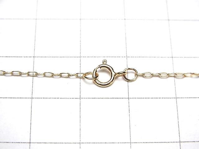 14KGF Long Cable Chain 1.0mm [40cm][45cm][50cm][60cm] Necklace 1pc