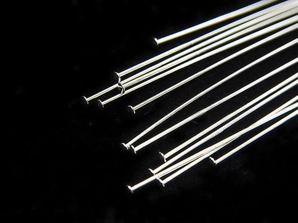 Silver925  Head Pin [0.4x25mm][0.4x38mm][0.4x50mm] 10pcs -