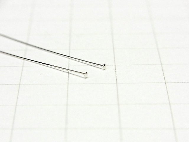 Silver925  Head Pin [0.4x25mm][0.4x38mm][0.4x50mm] 10pcs -