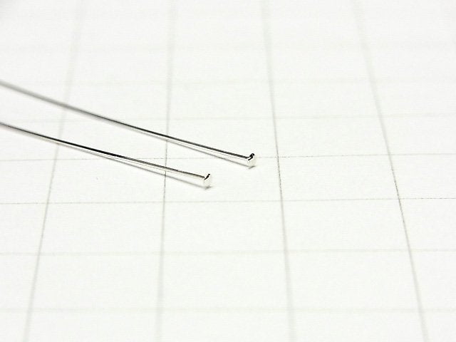 Silver925  Head Pin [0.4x25mm][0.4x38mm][0.4x50mm] 10pcs -