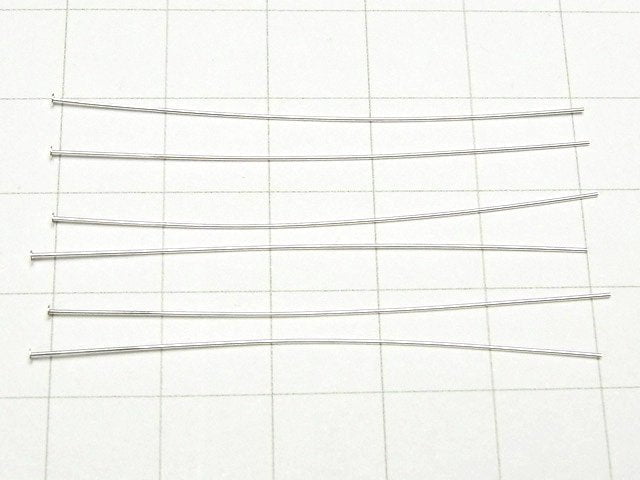 Silver925  Head Pin [0.4x25mm][0.4x38mm][0.4x50mm] 10pcs -