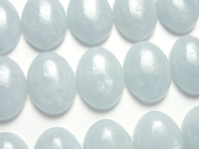 Aquamarine, Cabochon Gemstone Beads